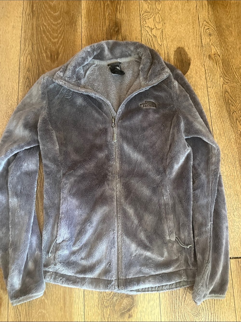 The North Face Women's Gray Plush Teddy Jacket